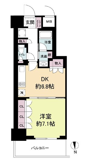 ルネフラッツ谷町四丁目の間取り