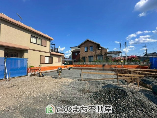 ハートフルタウン宇都宮市清原台4丁目941番の外観|建築中現地写真（同社施工の完成物件・モデルハウスがご見学できます）