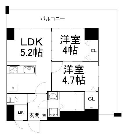 【間取り】 | トレヴァンス梅田
