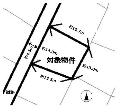 小文字一丁目9番6号（A-16）の土地図