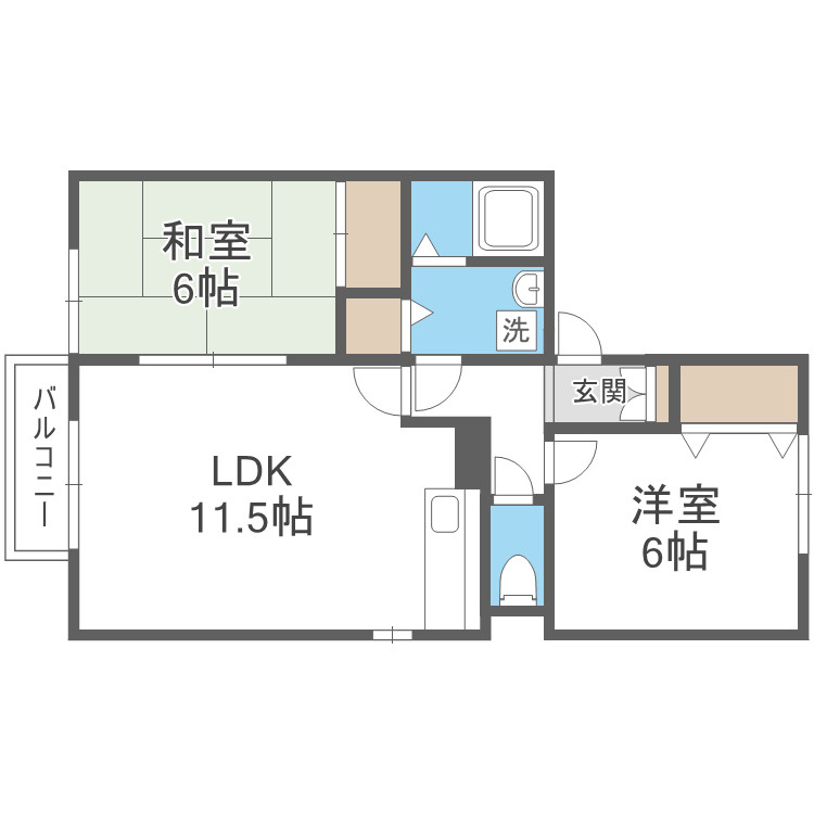 セジュールエスポアールの間取り