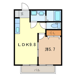 ビュー　アイルＡ棟の間取り