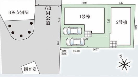 朝霞市根岸台33期　新築分譲住宅１号棟の区画図|区画図