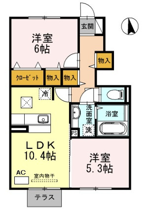リュミエールｍ＆ｙ　Ｂ棟の間取り