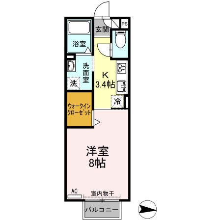 Ｄ－ｒｏｏｍ今池　　刈谷市近郊の賃貸ならクラスホーム刈谷店の間取り