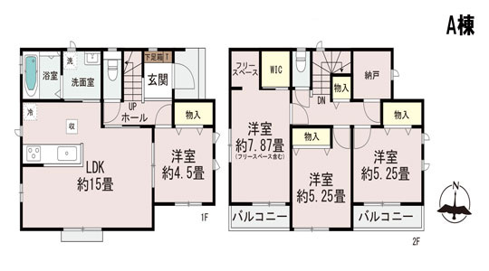 多賀城市留ケ谷3丁目の間取り