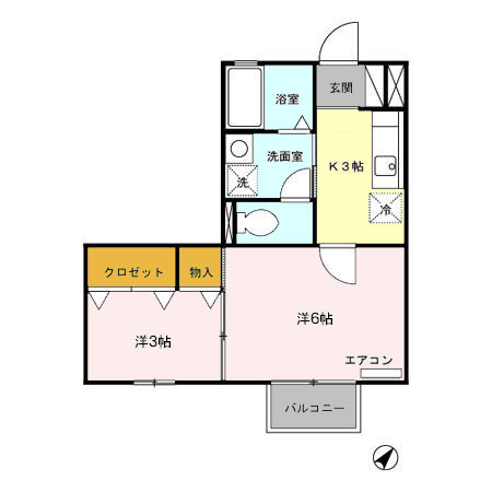 セジュール赤羽根　　刈谷市近郊の賃貸はクラスホーム刈谷店の間取り