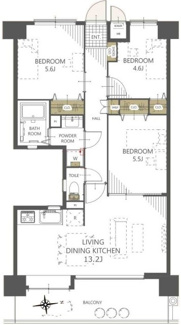 【間取り】 | 【上質リノベ】ライオンズマンション古江ガーデン | ※
間取図では分からない広さや明るさ，
資料には記載されていない情報があります。
ぜひ、現地を見られる事をお勧めいたします！