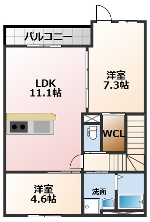 【間取り】 | ルナ・テラス甲子園