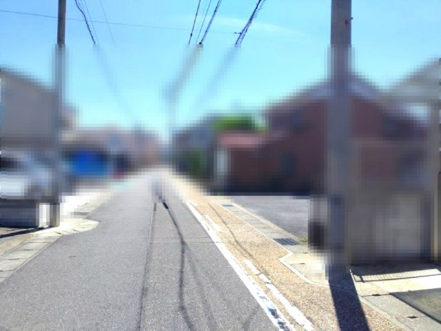 ６７０９５　岐阜市菊水町土地の前面道路含む現地写真