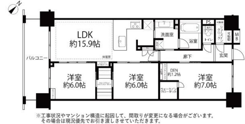 ライフレビュー横濱関内スクエアの間取り