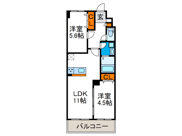 アーク美章園の間取り