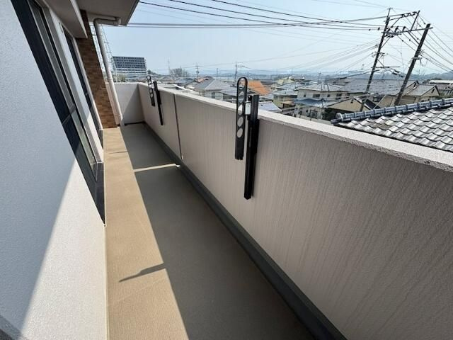 熊本市北区弓削５丁目の賃貸マンションのバルコニー
