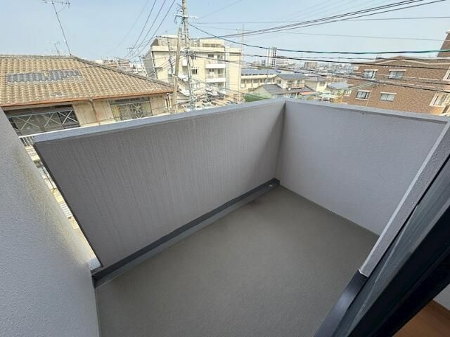 熊本市北区弓削５丁目の賃貸マンションのバルコニー