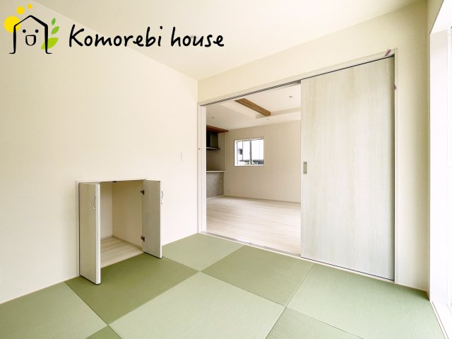 北本市本宿6丁目　4期　新築一戸建て　ブルーミングガーデン　01の和室|来客時にも便利な和室付き