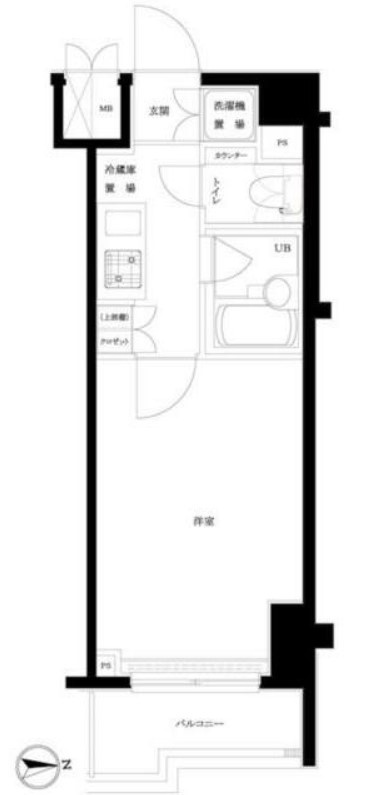 ルーブル飯田橋の間取り