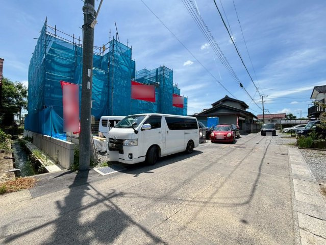 タマタウン　瑞穂市古橋（穂積南小）　全２区画分譲の前面道路含む現地写真|「現地（2026年6月15日）撮影」　
■前面道路　
■ヤマダ不動産　株式会社リライフ