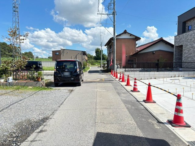 タマタウン　瑞穂市古橋（穂積南小）　全２区画分譲の前面道路含む現地写真|「現地（2026年9月17日）撮影」　
■前面道路　
■ヤマダ不動産　株式会社リライフ