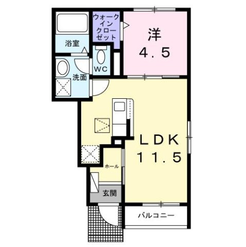 グリーンパーク　セレノの間取り