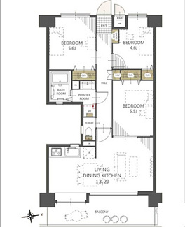 【間取り】 | ライオンズマンション古江ガーデン