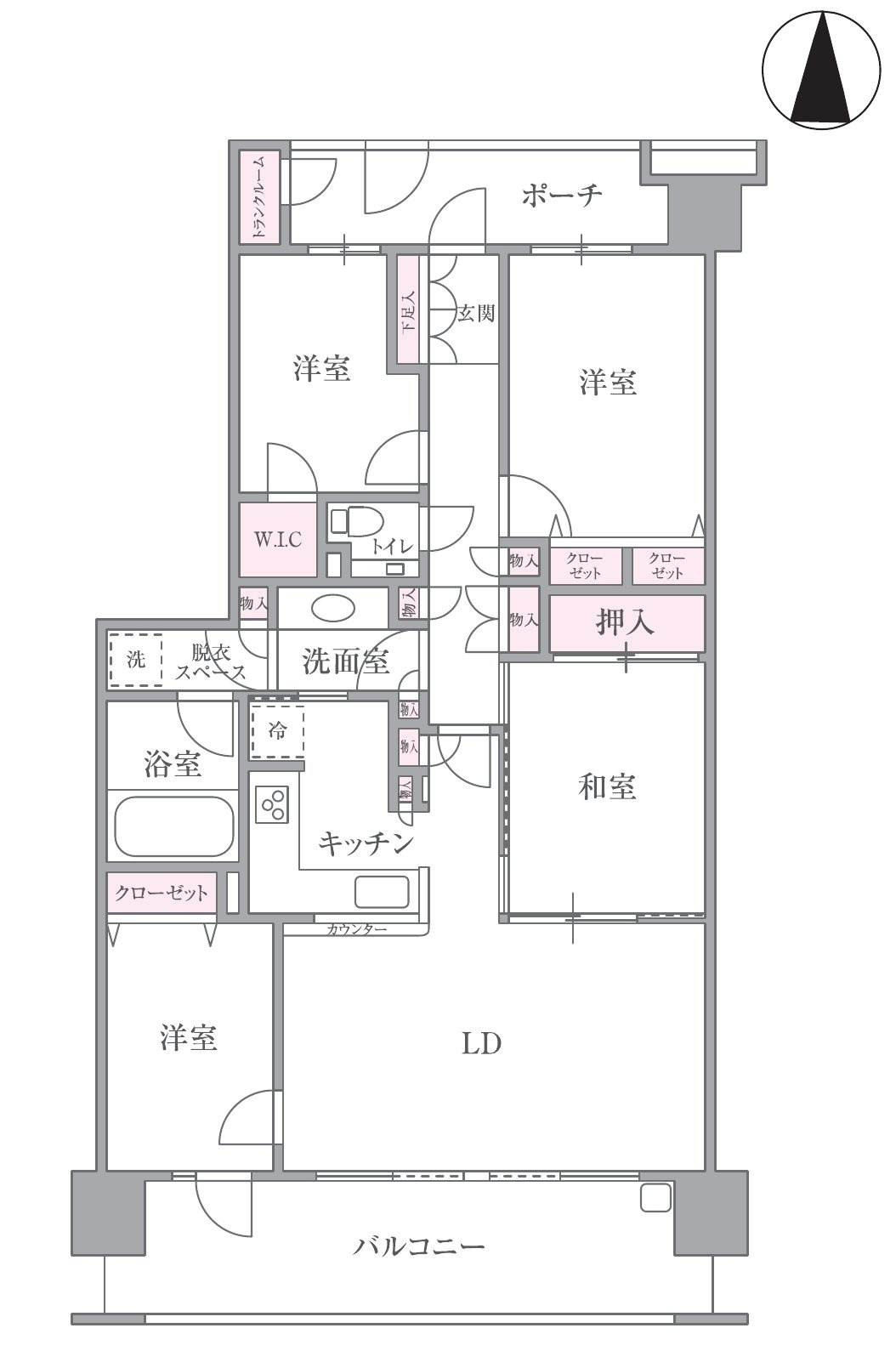 エフユニバースの間取り