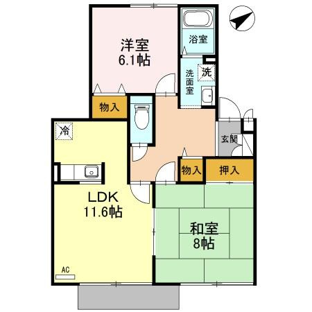 リバーサイド　弐番館の間取り