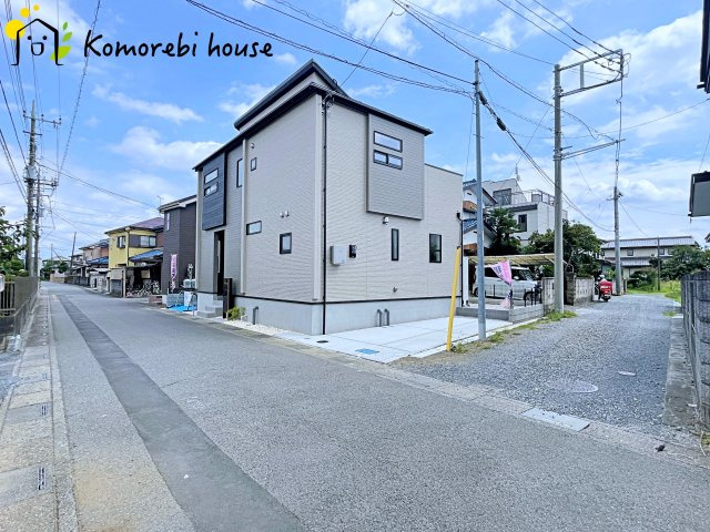 さいたま市西区佐知川　7期　新築一戸建て　ブルーミングガーデン　01の前面道路含む現地写真|26.06.15　撮影済み