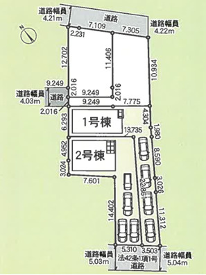 高座郡寒川町小谷第20　新築戸建　全２棟2号棟の区画図