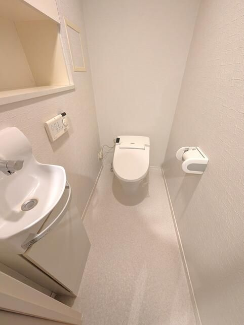 熊本市中央区練兵町の賃貸マンションのトイレ