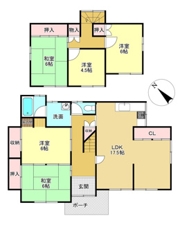 【間取り】 | 野洲市久野部　中古戸建