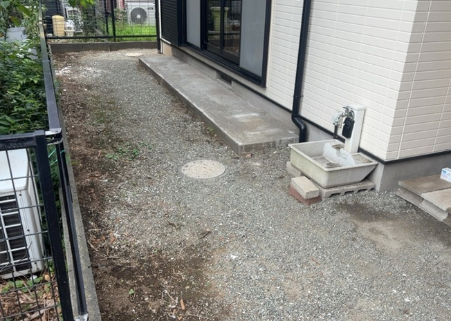 【庭】 | 庭があることでガーデニングや家庭菜園はもちろん、こどもの遊び場やペットを放して遊ぶことができます。また、家の周囲に余裕があるということです。隣地との間があれば、十分な日当たりと、風通しが確保できます。