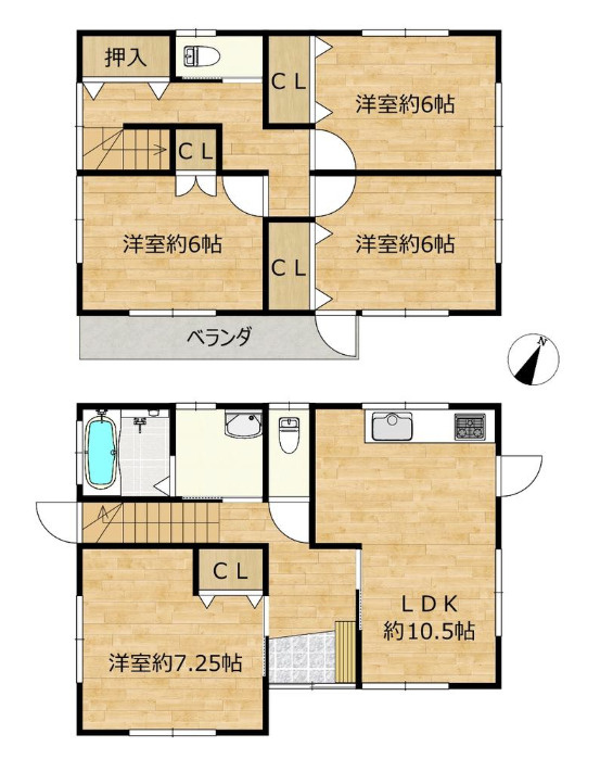 文違　中古戸建の間取り