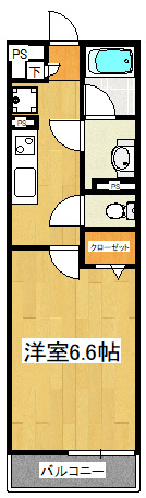 ヴィラ原木中山の間取り