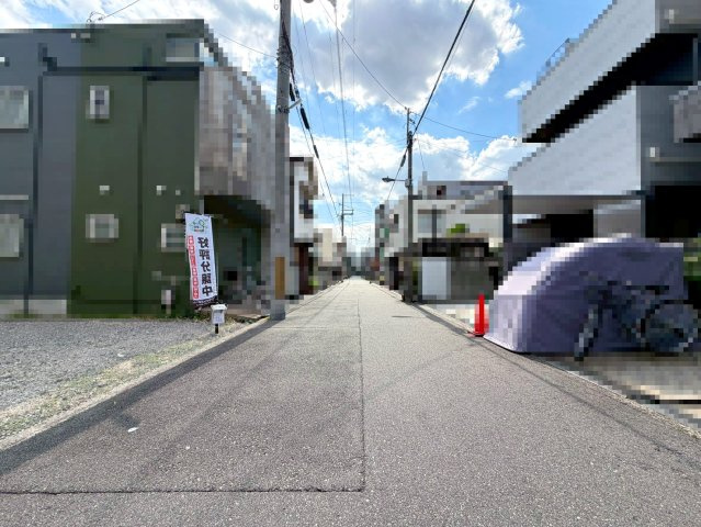 【区画図】 | 東住吉区東田辺２丁目　新築戸建て♪ | 【区画図】
駐車２台可能！！
お子様連れには安心の東田辺小学校徒歩約３分♪
前面道路、約4.5メートル♪