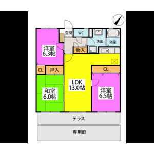 ルミエール’98の間取り|別号数タイプ