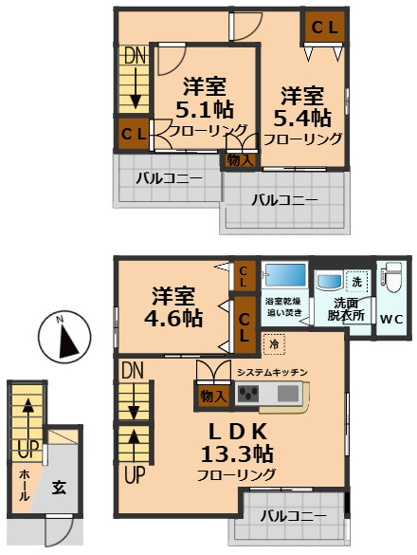 【間取り】 | トワボヌール（ZEH)