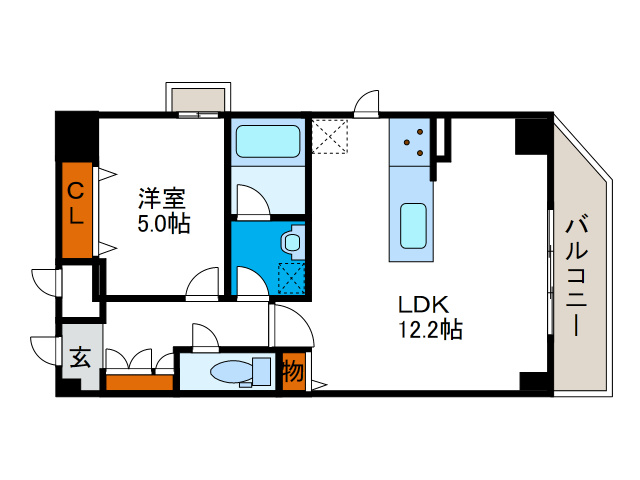 ゼクス九条の間取り