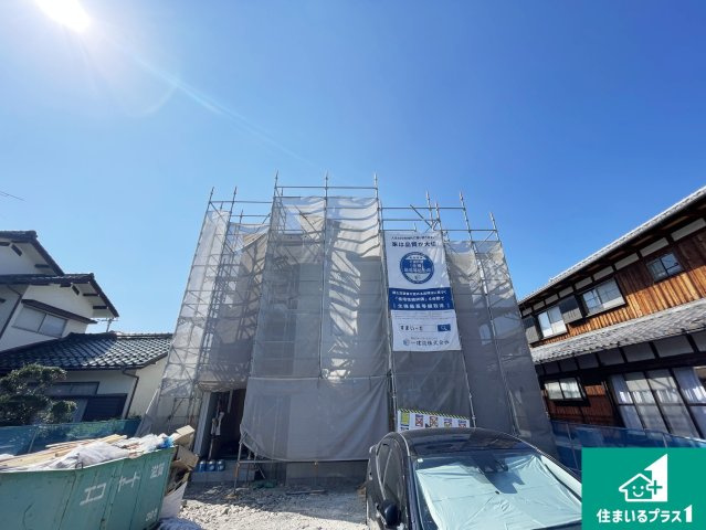 東近江市聖徳町　新築一戸建ての外観|現在建築中！落ち着いた街並みで新生活を始めることが出来そう！周辺の物件も併せてご紹介させて頂きます！