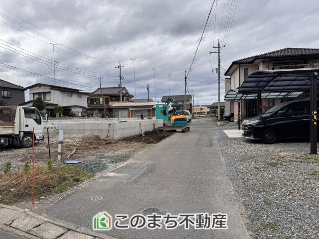 CRADLEGARDEN栃木市箱森町第6　1号棟の前面道路含む現地写真|前面道路含む現地写真