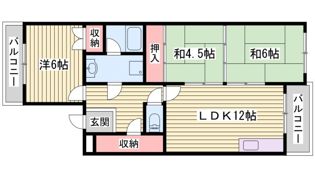 エミネンス有瀬の間取り
