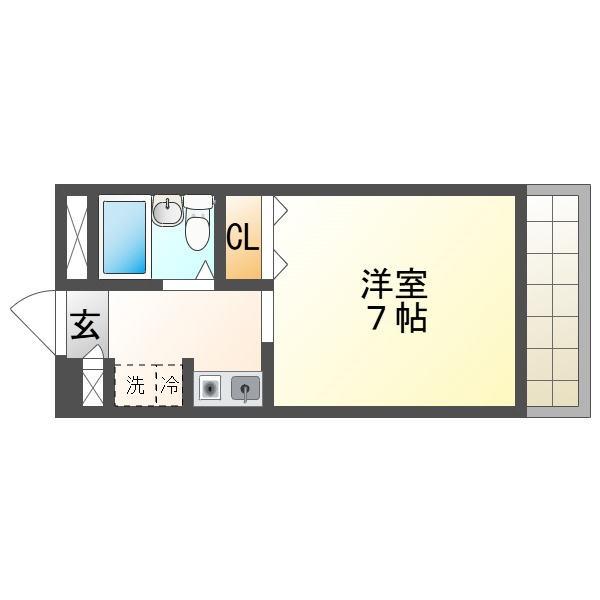 ヒルバレー妙法寺駅前の間取り