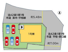 飯塚市平垣6期の区画図
