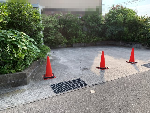 西明石　売土地の前面道路含む現地写真