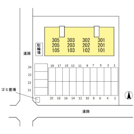 セジュールグラシアスの区画図