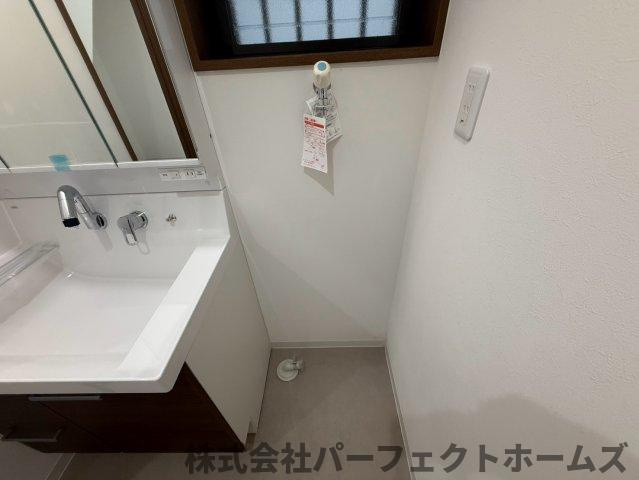 都丘町戸建の設備|洗濯機置場