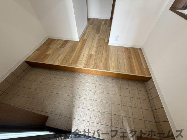 都丘町戸建の玄関|シンプルで使いやすい玄関です