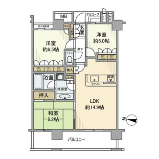 【間取り】 | オーベルタワー川口コラージュ