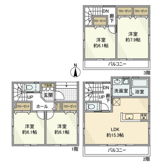 【間取り】 | 伊刈戸建