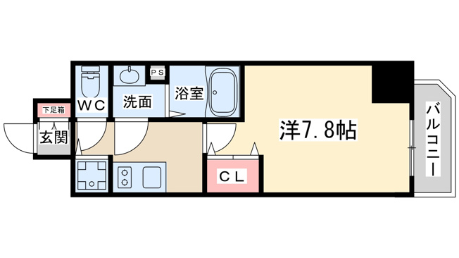 【間取り】 | プレサンス梅田東ベータ