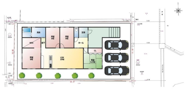 【間取り】 | 旭が丘１丁目　新築平屋建戸建